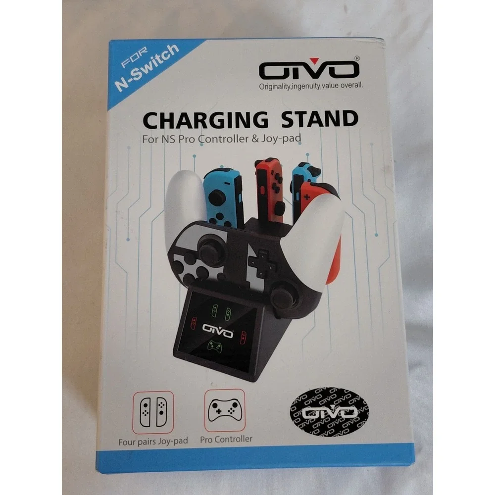 OIVO 5-in-1 Nintendo Switch Charging Stand for Pro Controller & Joy-Cons New